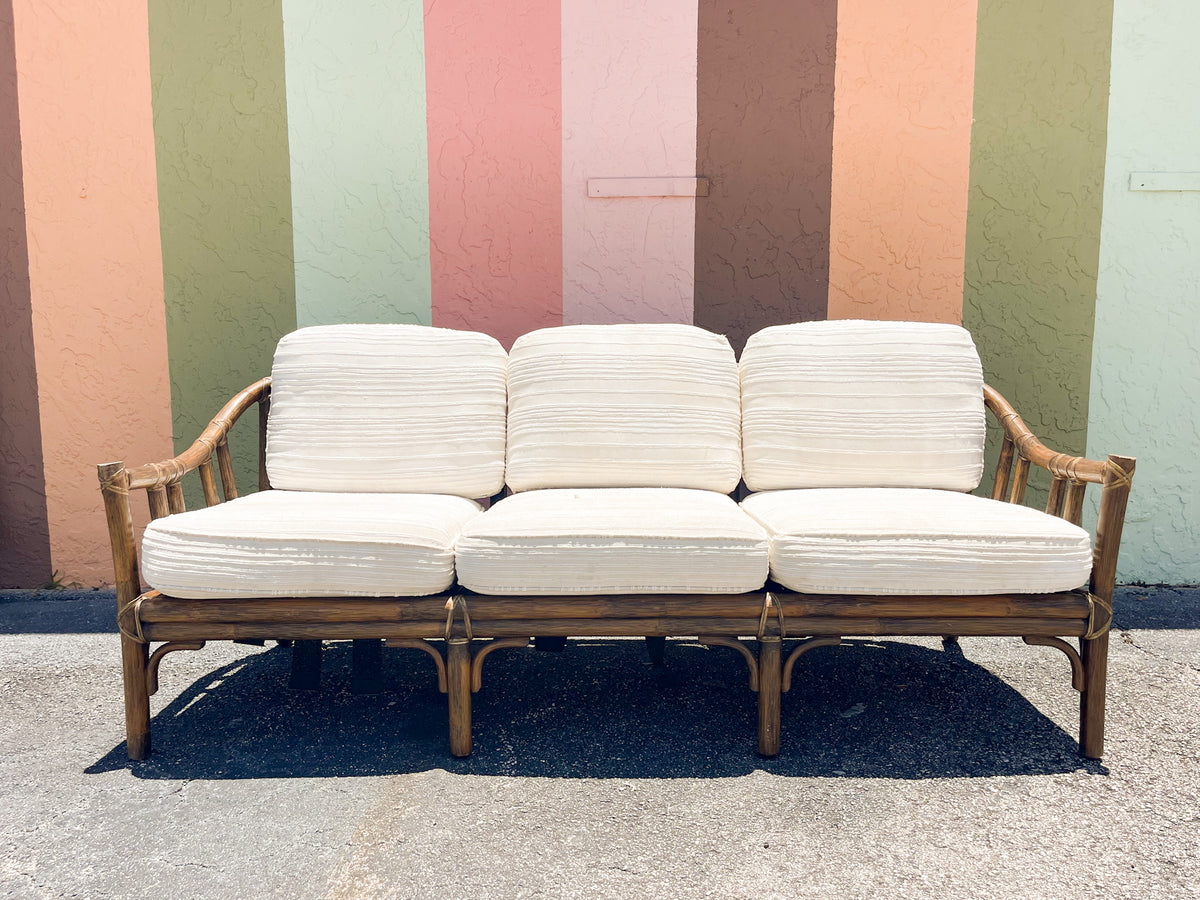McGuire Rattan Sofa