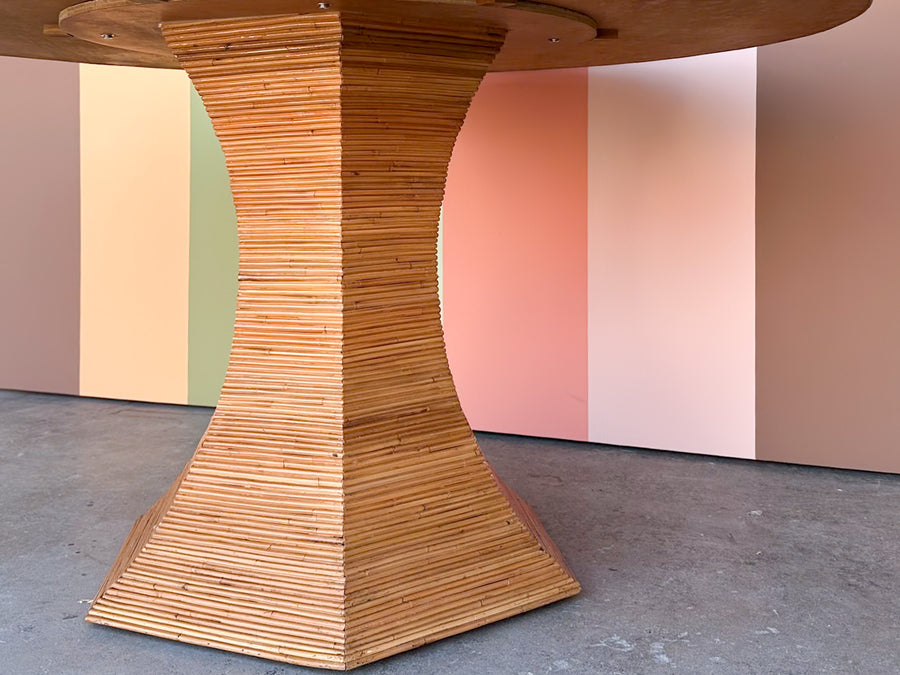 Pencil Reed Round Dining Table