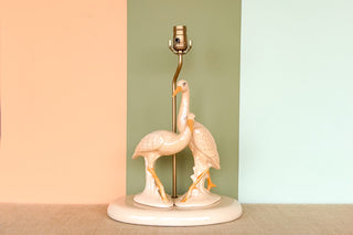 Old Florida Egret Ceramic Lamp