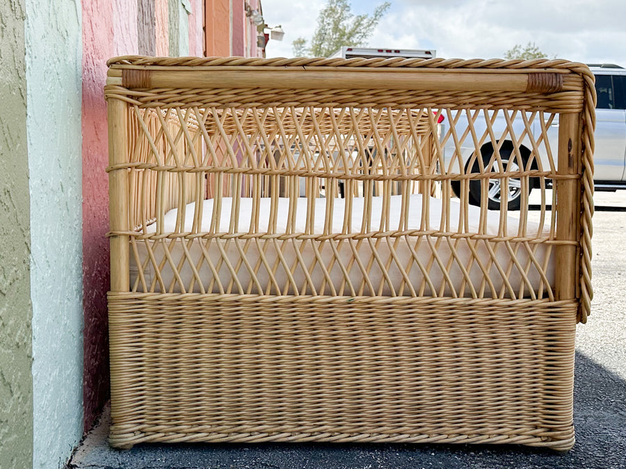 Bielecky Brothers Braided Rattan Sofa