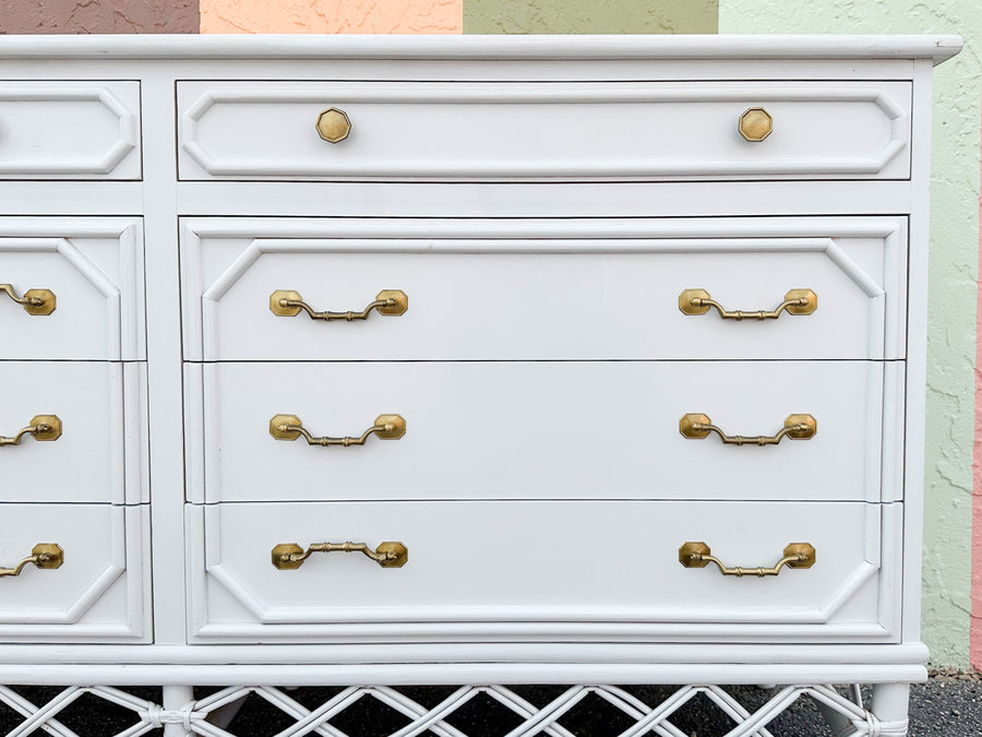 Ficks Reed Faux Bamboo Dresser