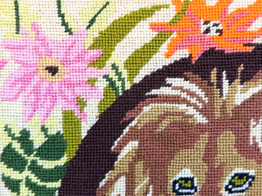 Lion Family Needlepoint Art