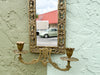 Pair of Petite Brass Koi and Pagoda Mirrors