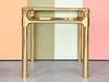 Pair of MCM Mastercraft Style Brass Side Tables