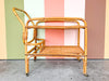 Italian Rattan Bar Cart