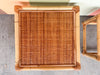 Set of Three Rattan Nesting Tables