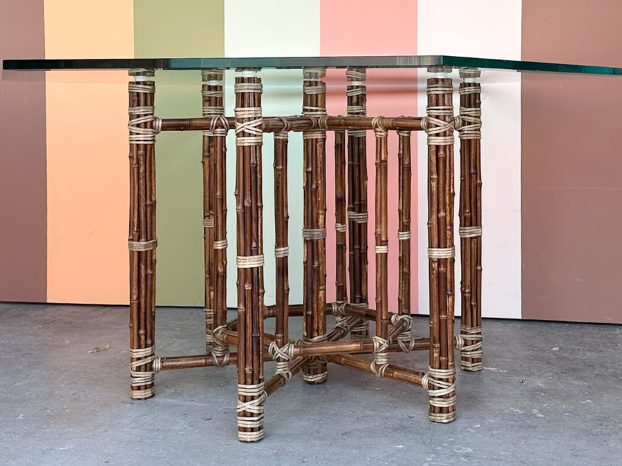 McGuire Style Bamboo Dining Table