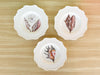 Set of Six Decoupage Shell Plates