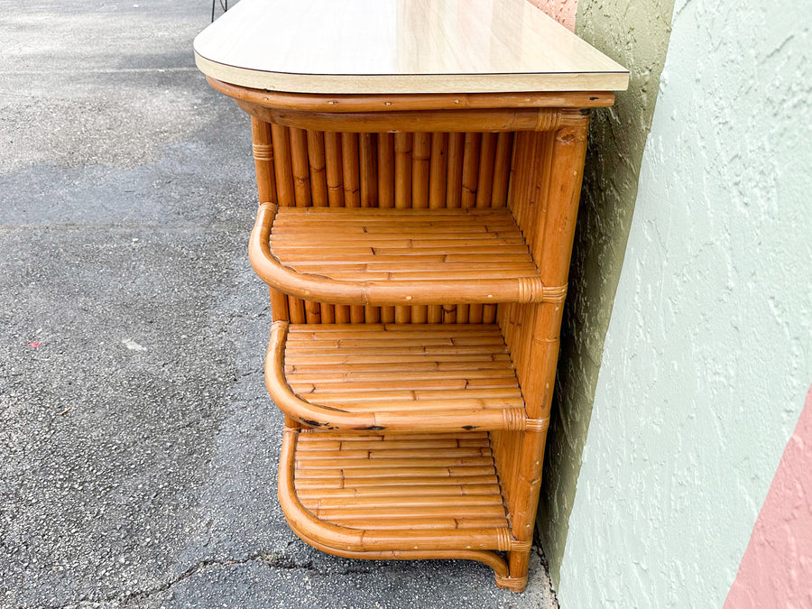 Old Florida Style Bamboo Server