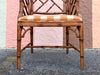 Faux Bamboo Chippendale Arm Chair