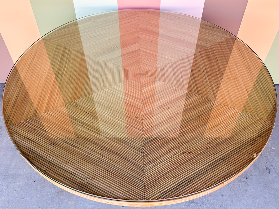 Pencil Reed Round Dining Table