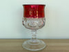 Set of Twenty Four Ruby Red 1960s Kings Crown Glassware