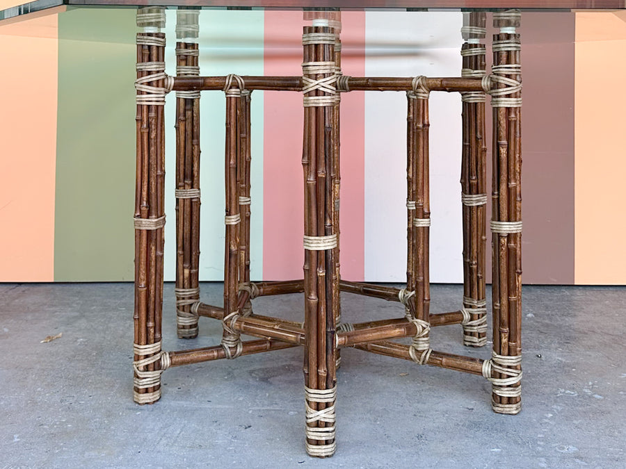 McGuire Style Bamboo Dining Table