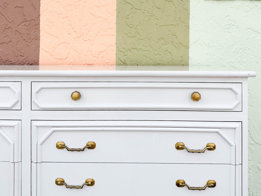 Ficks Reed Faux Bamboo Dresser
