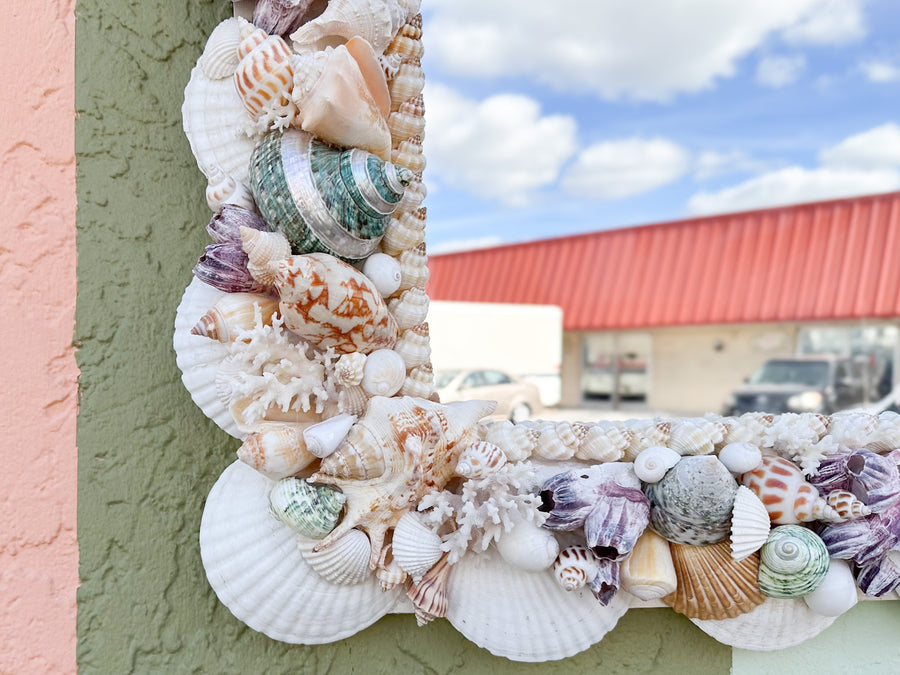 Colorful Shell Chic Mirror