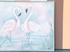 Large Old Florida Flamingo Painting