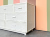 Coastal Rattan and Faux Bamboo Dresser