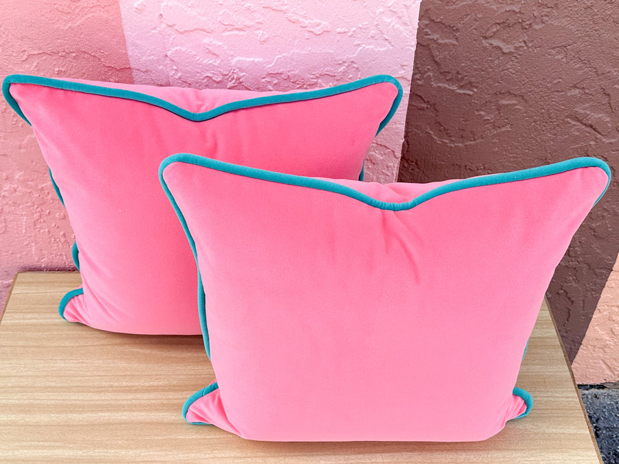 Kips Bay Show House Pair of Hot Pink Pillows