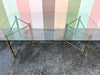 Faux Bamboo Brass Dining Table