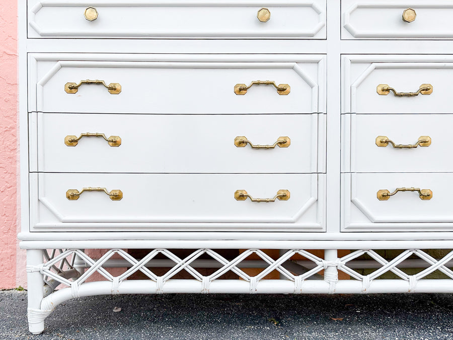 Ficks Reed Faux Bamboo Dresser