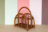 Rattan Arch Magazine Rack