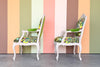Pair of Tropical Shell Motif Bergere Chairs