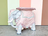 Cute Pastel Plaster Elephant Garden Seat