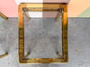 Pair of MCM Mastercraft Style Brass Side Tables