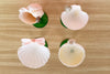 Set of Four Green Shell Chic Coupes