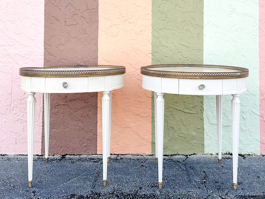 Pair of Baker Louis XVI Style Side Tables