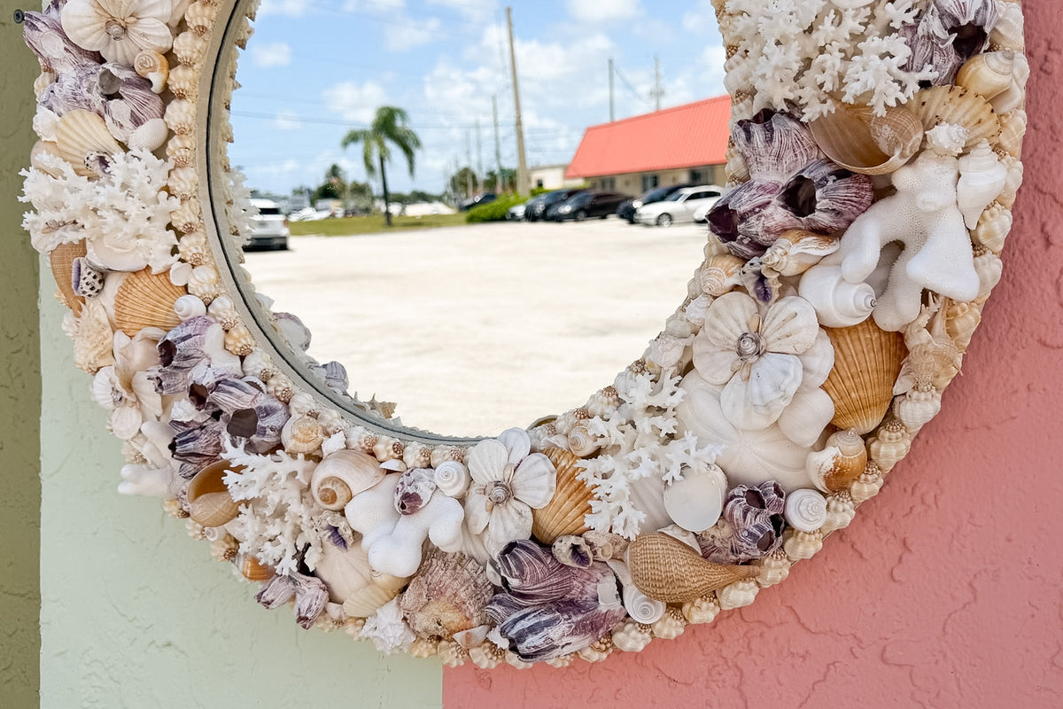 Round Shell Chic Mirror