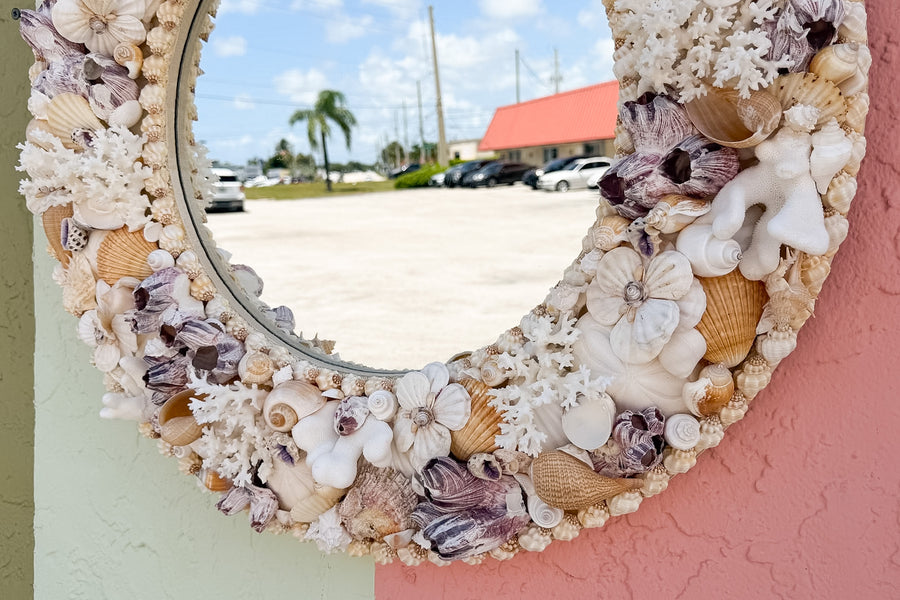 Round Shell Chic Mirror