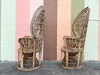 Pair of Rattan Peacock Chairs