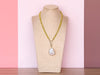 Palm Beach Regency Shell and Gemstone Necklace - Citron Jade