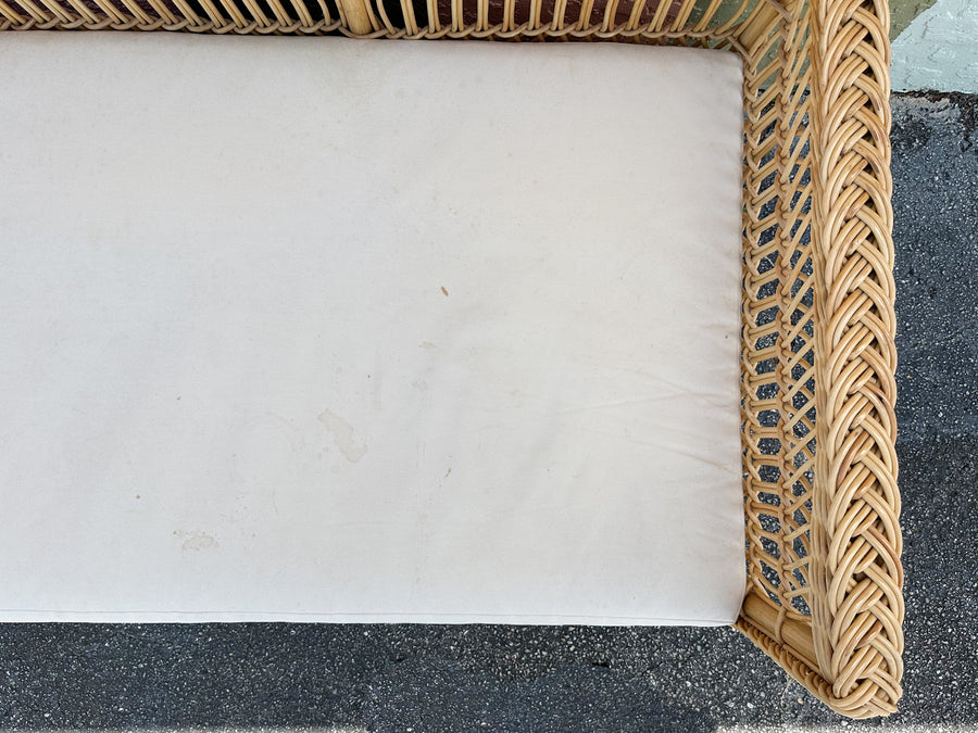 Bielecky Brothers Braided Rattan Sofa