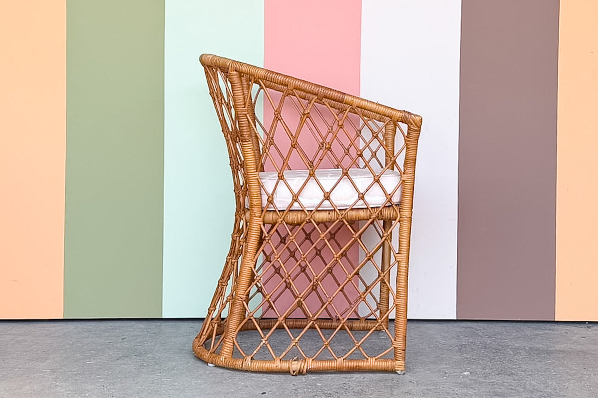 Rattan Barrel Chair