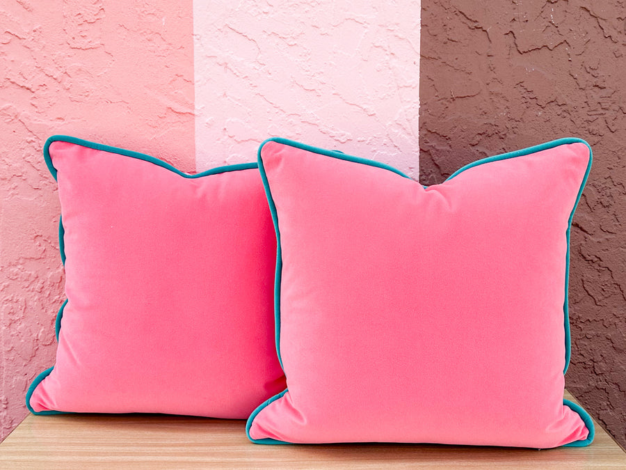 Kips Bay Show House Pair of Hot Pink Pillows