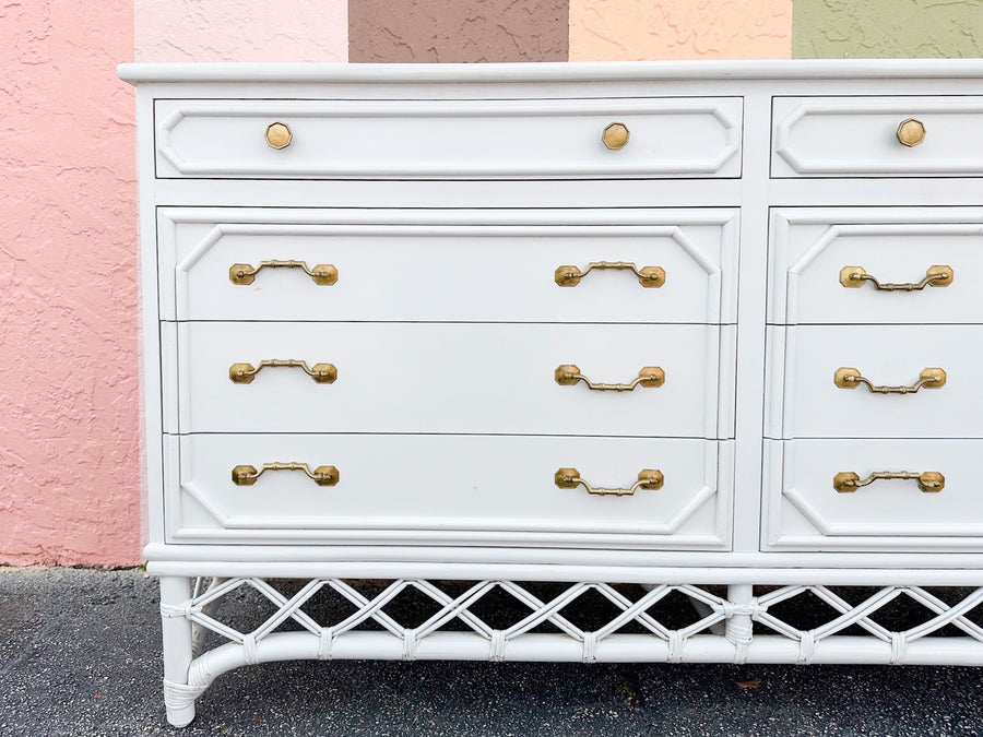 Ficks Reed Faux Bamboo Dresser