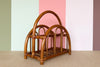 Rattan Arch Magazine Rack