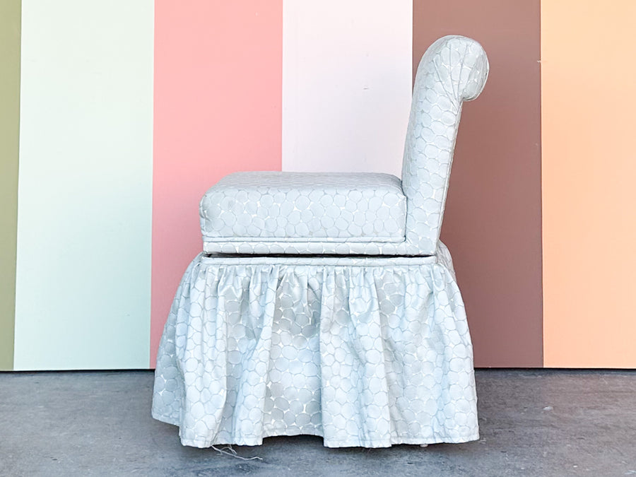 Pretty Upholstered Swivel Vanity Chair