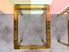 Pair of MCM Mastercraft Style Brass Side Tables
