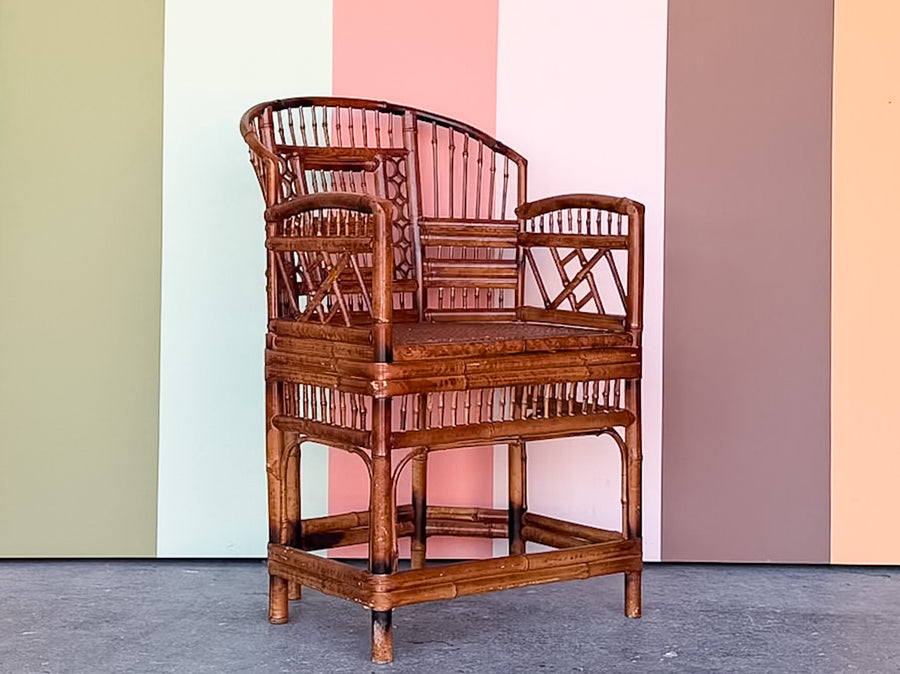 Brighton Style Rattan and Cane Chair