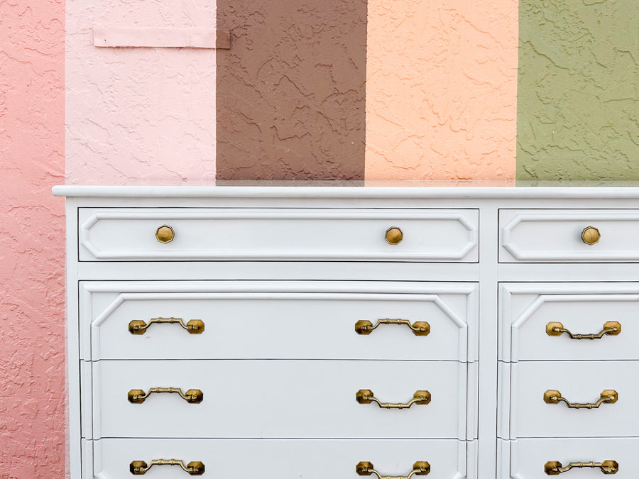 Ficks Reed Faux Bamboo Dresser