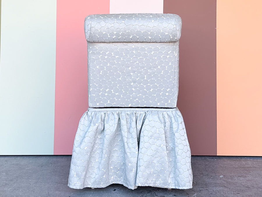 Pretty Upholstered Swivel Vanity Chair