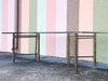 Faux Bamboo Brass Dining Table