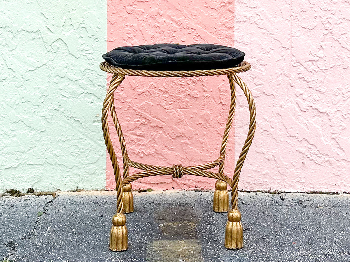 Regency Style Tassel Stool