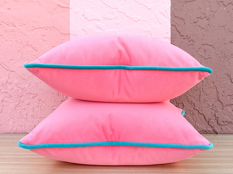 Kips Bay Show House Pair of Hot Pink Pillows