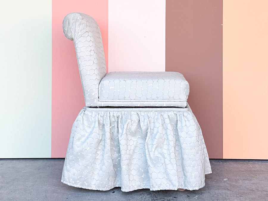 Pretty Upholstered Swivel Vanity Chair