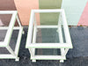Pair of Tri Leg Faux Bamboo Side Tables