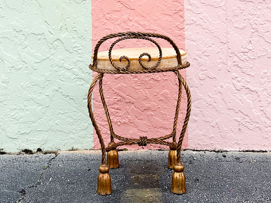 Regency Style Tassel Stool